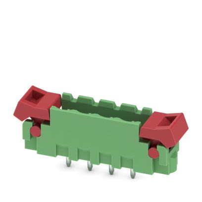 Phoenix Contact MSTBV Series Straight Wave Soldering Mount PCB Header, 4 Contact(s), 5.08 mm Pitch, 1 Row(s), Shrouded [1808489]; 489-053