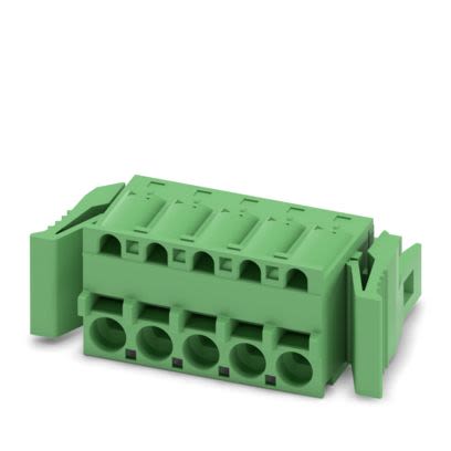 Phoenix Contact FKCS Series PCB Connector, 5-Contact, 5.08mm Pitch, Latching, 1-Row, Push In Spring Termination [1808598]; 489-055