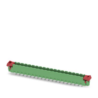Phoenix Contact MSTBV Series Straight Wave Soldering Mount PCB Header, 19 Contact(s), 5.08 mm Pitch, 1 Row(s), Shrouded [1808638]; 489-057