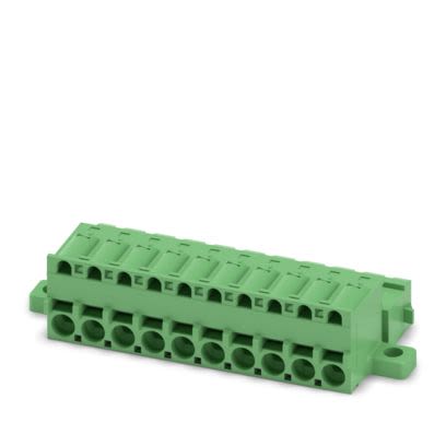 Phoenix Contact FKICS Series PCB Connector, 10-Contact, 5.08mm Pitch, Snap-In, 1-Row, Push In Spring Termination [1808802]; 489-061