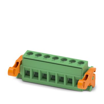 Phoenix Contact MSTB Series PCB Connector, 7-Contact, 5.08mm Pitch, Locking Jack, 1-Row, Screw Termination [1808938]; 489-067