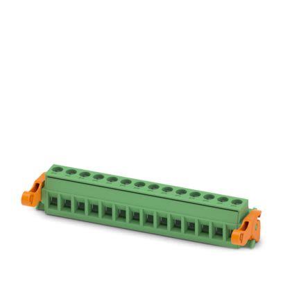 Phoenix Contact MSTB Series PCB Connector, 14-Contact, 5.08mm Pitch, Locking Jack, 1-Row, Screw Termination [1809005]; 489-070