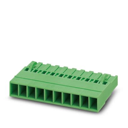 Phoenix Contact MSTBC Series PCB Connector, 22-Contact, 5.08mm Pitch, 1-Row, Crimp Termination [1809019]; 489-071