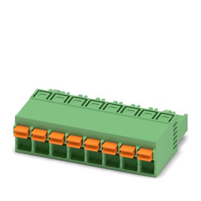 Phoenix Contact FKCN 2 Series PCB Connector, 8-Contact, 5mm Pitch, 1-Row, Push In Spring Termination [1732807]; 489-109