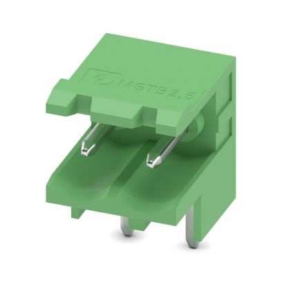 Phoenix Contact MSTBW Series Wave Soldering Mount PCB Header, 2 Contact(s), 5 mm Pitch, 1 Row(s), Shrouded [1736111]; 489-114