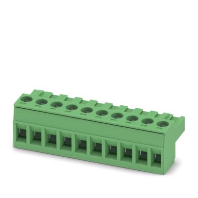 Phoenix Contact MSTBT Series PCB Connector, 10-Contact, 5.08mm Pitch, 1-Row, Screw Termination [1781069]; 489-132