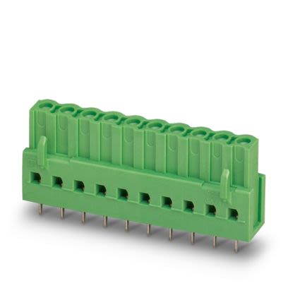 Phoenix Contact ICV Series Wave Soldering Mount PCB Header, 22 Contact(s), 5.08 mm Pitch, 1 Row(s), Shrouded [1786145]; 489-140