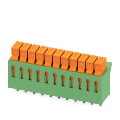 Phoenix Contact IDC 0 Series PCB Terminal Block, 11-Contact, 3.81mm Pitch, Wave Soldering, 1-Row [1706264]; 489-170