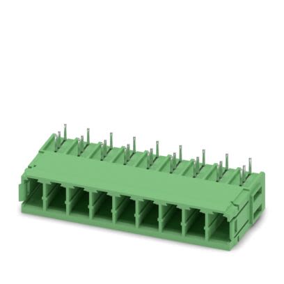 Phoenix Contact PC Series Wave Soldering Mount PCB Header, 9 Contact(s), 7.62 mm Pitch, 1 Row(s), Shrouded [1720754]; 489-206