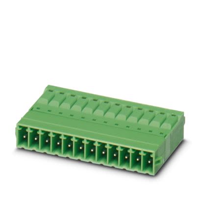Phoenix Contact IFMC Series PCB Connector, 2-Contact, 3.5mm Pitch, Snap-In, 1-Row, Push In Spring Termination [1357185]; 489-218