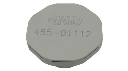 RND Vent Plug, M40, 40.5mm Hole Diameter, Polyamide, 60mm Diameter, Threaded [RND 455-01112]; 490-405