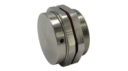 RND Pressure Compensating Plug, M40, 40mm Hole Diameter, Brass, 48mm Diameter, Threaded [RND 455-01134]; 490-408