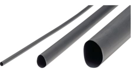 RND Halogen Free Heat Shrink Tube, Black 40 → 20mm Sleeve Dia. x 5m Length 2:1 Ratio, RND 465 Series [RND 465-00308]; 490-432