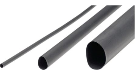 RND Heat Shrink Tube, Grey 12 → 6mm Sleeve Dia. x 5m Length 2:1 Ratio, RND 465 Series [RND 465-00729]; 490-433