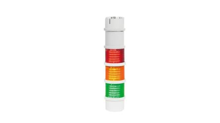 RND RND 430 Series Red/Green/Orange Electronic Sounder Signal Tower, 3 Lights, 24 V, Surface Mount [RND 430-00042]; 490-716