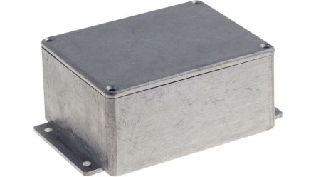 RND RND 455 Series Aluminium Aluminium Alloy General Purpose Enclosure, IP66, Aluminium Lid, 114.6x89.7x55.2mm [RND 455-00802]; 490-748