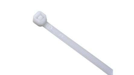 RND Cable Ties, 186mm x 4.8 mm, Natural Polyamide, Pk-100units [RND 475-00897]; 490-783
