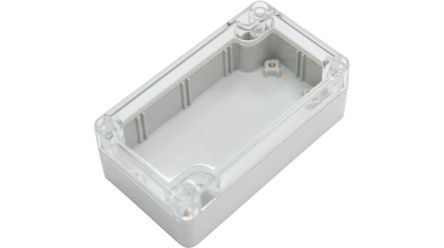 RND RND 455 Series Light Grey Polycarbonate General Purpose Enclosure, IP67, Light Grey Lid, 65x115x40mm [RND 455-01001]; 490-852