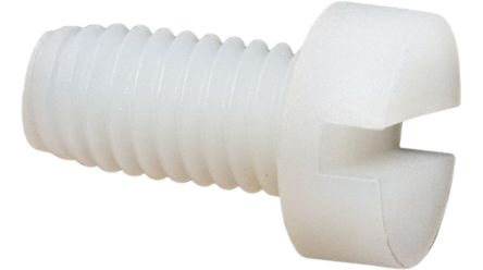 RND Slot M3 Countersunk Polyamide Machine Screw DIN 963 x 10mm [RND 610-00018]; 490-924