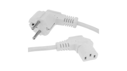 RND RND 465 Power 0.75 mm² Power Cable, White Polyvinyl Chloride PVC, 2m [RND 465-00940]; 490-946