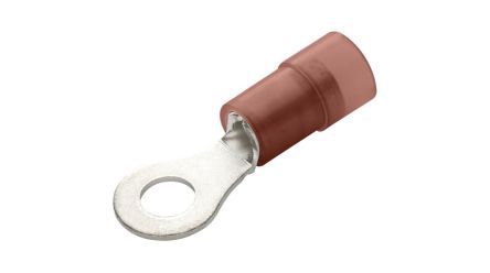 RND, RND 465 Insulated Ring Terminal, Red [RND 465-01355]; 492-004