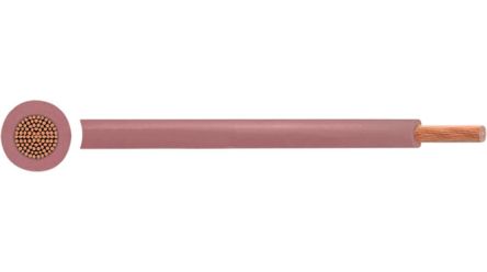 RND RND 475 Series Pink 0.75 mm² Hook Up Wire, 18 AWG, 100m, PVC Insulation, RND 475-00597 [RND 475-00597]; 492-127