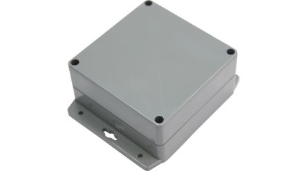 RND RND 455 Series Dark Grey ABS General Purpose Enclosure, IP67, Dark Grey Lid, 120x120x60mm [RND 455-01097]; 492-130