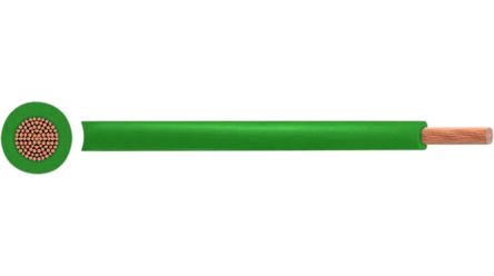RND RND 475 Series Green 1.5 mm² Hook Up Wire, 16 AWG, 100m, PVC Insulation, RND 475-00563 [RND 475-00563]; 492-455