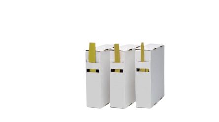 RND Heat Shrink Tube, Yellow 3.2 → 1.6mm Sleeve Dia. x 15m Length 2:1 Ratio, RND 465 Series [RND 465-01124]; 492-649