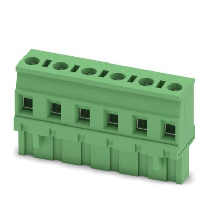 Phoenix Contact GMVSTBR 2 Series PCB Connector, 6-Contact, 7.62mm Pitch, 1-Row, Screw Termination [1832565]; 492-683
