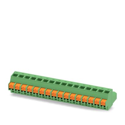 Phoenix Contact FKCOW 2 Series PCB Connector, 16-Contact, 5.08mm Pitch, 1-Row, Push In Spring Termination [1860688]; 492-693