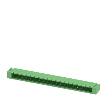 Phoenix Contact MSTBA Series Straight Wave Soldering Mount PCB Header, 19 Contact(s), 5.08 mm Pitch, 1 Row(s), Shrouded [1809241]; 492-729
