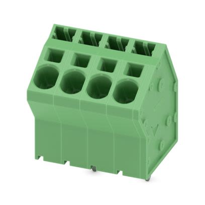 Phoenix Contact SPTA 5 Series PCB Terminal Block, 4-Contact, 7.5mm Pitch, Wave Soldering, 1-Row, Push In Spring [1819105]; 492-756