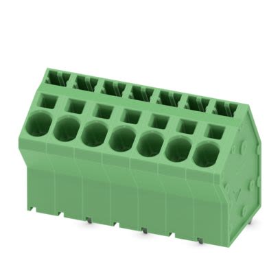 Phoenix Contact SPTA 5 Series PCB Terminal Block, 7-Contact, 7.5mm Pitch, Wave Soldering, 1-Row, Push In Spring [1819134]; 492-757