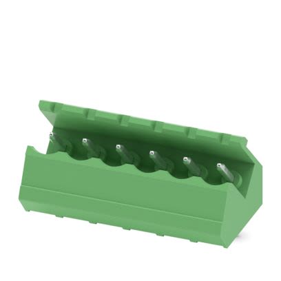 Phoenix Contact SMSTB Series Angled Wave Soldering Mount PCB Header, 6 Contact(s), 5 mm Pitch, 1 Row(s), Shrouded [1769272]; 492-796