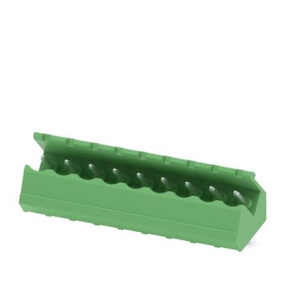 Phoenix Contact SMSTB Series Angled Wave Soldering Mount PCB Header, 9 Contact(s), 5 mm Pitch, 1 Row(s), Shrouded [1769308]; 492-797
