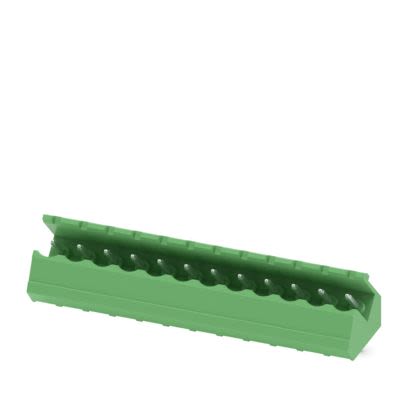 Phoenix Contact SMSTB Series Angled Wave Soldering Mount PCB Header, 12 Contact(s), 5.08 mm Pitch, 1 Row(s), Shrouded [1769560]; 492-801