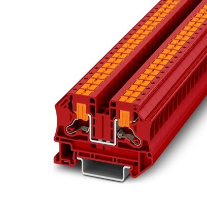 Phoenix Contact 1291904 PTV 6 RD Series Red, 6mm², 1-Level, Push In Termination [1291904]; 492-877