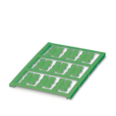Phoenix Contact UC-WMC Clip On Cable Marker, Green, Pre-printed "Unlabeled", 2.8 → 4.4mm Cable, for Conductors, [0818917]; 492-921