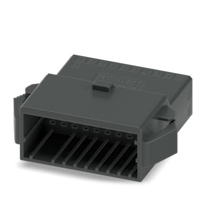 Phoenix Contact DD21H Series Panel Feed Through Terminal Plug, 20-Contact, 2.5mm Pitch, Snap-In, 1-Row, Crimp [1378108]; 492-927