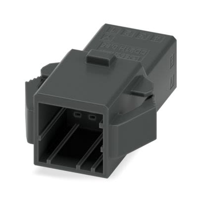 Phoenix Contact DD21H Series Panel Feed Through Terminal Plug, 8-Contact, 2.5mm Pitch, Snap-In, 1-Row, Crimp Termination [1378115]; 492-928