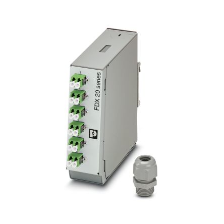 Phoenix Contact FDX 20Series, 2 Port SC, Single Mode Fibre Splice Enclosure [1083665]; 493-175
