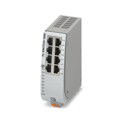 Phoenix Contact FL SWITCH 1008T, Unmanaged 8 Port Industrial Ethernet Switch [1085094]; 493-176