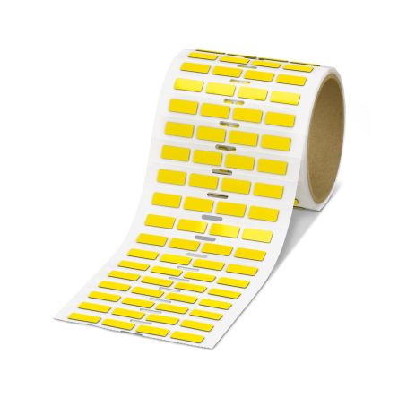Phoenix Contact EMLP Yellow Label Roll, 20mm Width, 8mm Height, 500Per Roll Qty [1096321]; 493-201
