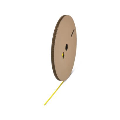 Phoenix Contact Polyolefin Yellow Cable Sleeve, 0.8mm Diameter, 120m Length, E-WMS Series [1221576]; 493-315