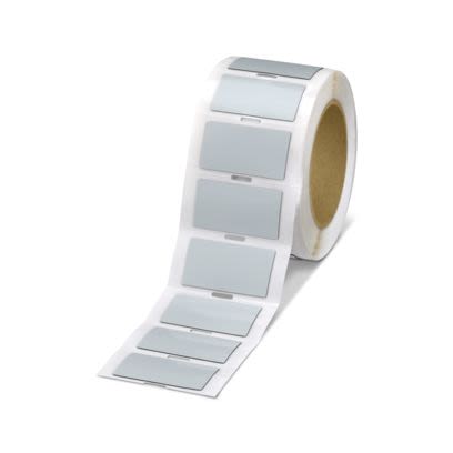 Phoenix Contact EMLP Silver Label Roll, 60mm Width, 30mm Height, 250Per Roll Qty [0801729]; 493-357