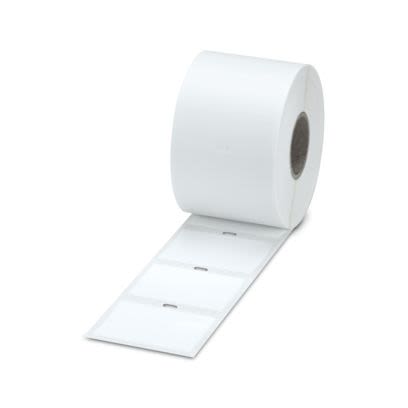 Phoenix Contact EML-RM White Label, 70mm Width, 50mm Height, 1000Per Roll Qty [0803186]; 493-366