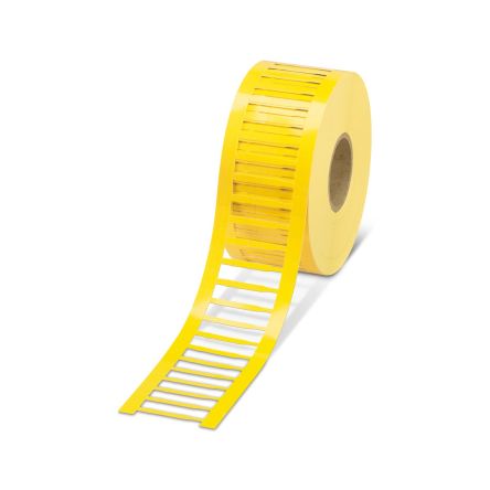 Phoenix Contact WMTS Insert Cable Marker, Yellow, 0.6 → 45mm Cable, 1352329 [1352329]; 493-390