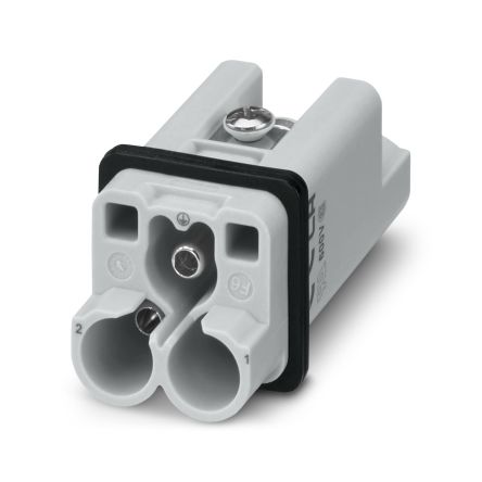 Phoenix Contact Heavy Duty Power Connector Insert, 40A, PIN, HC-Q Series, 2 Contacts [1496725]; 493-518