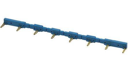 Finder, 95 Jumper Link Male Right Angle Blue Jumper Link 8 Way 1 Row 15.8mm Pitch [095.08]; 494-876